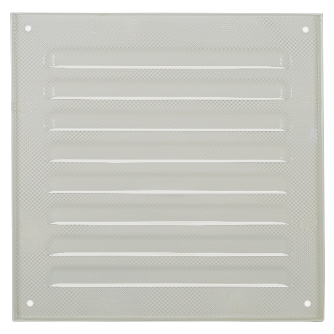 Outside grille square 150x150mm aluminum - RAL9010