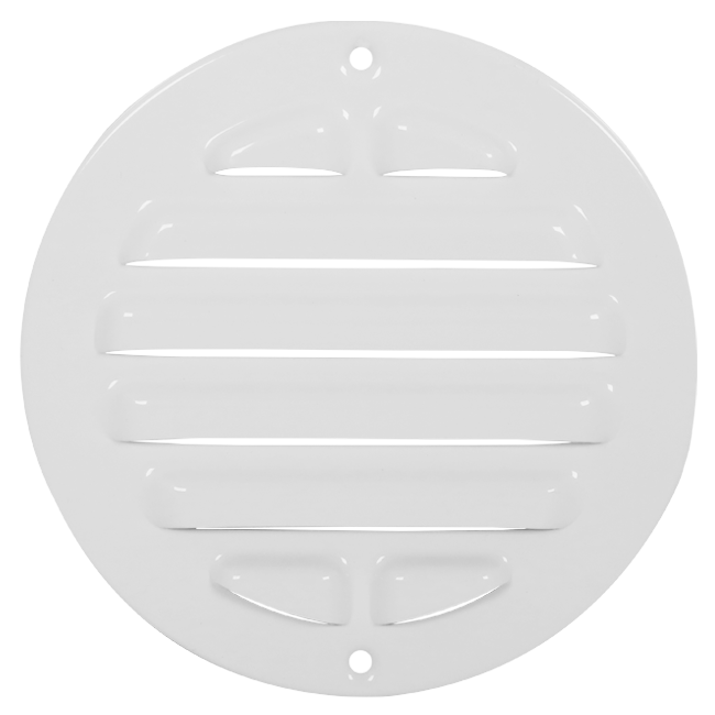 Outside grille round 80 mm aluminum - RAL9016