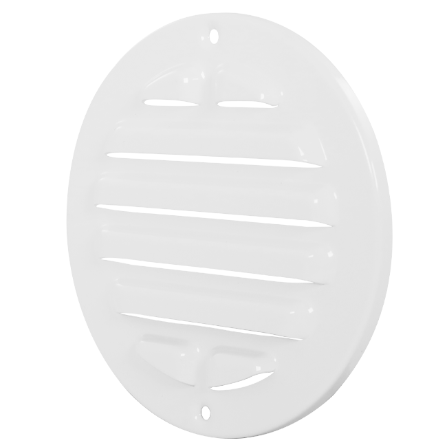 Outside grille round 80 mm aluminum - RAL9016