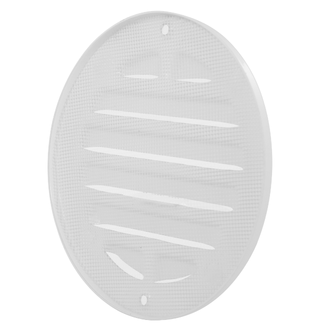 Outside grille round 80 mm aluminum - RAL9016