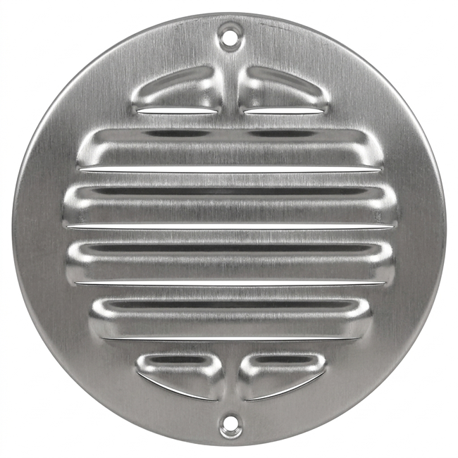External grille round 125 mm stainless steel304