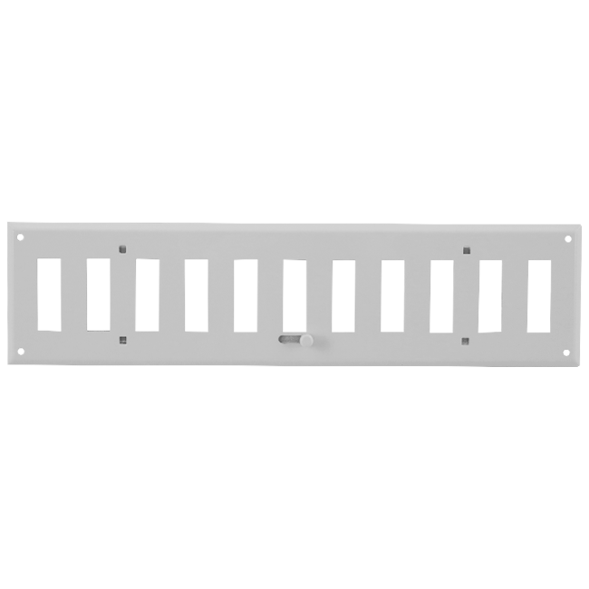 Wall grille adjustable 300x100 mm metal - RAL 9016