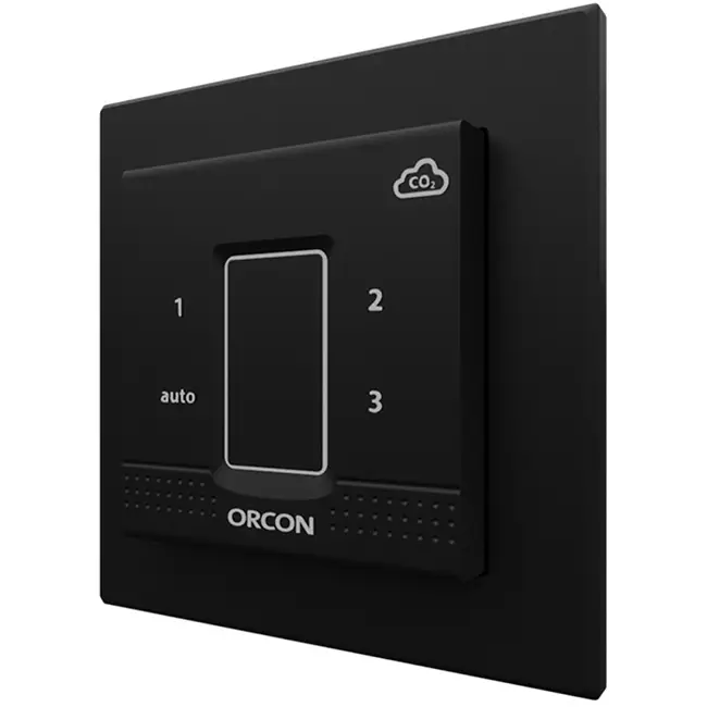 Cover cap black for Orcon CO₂ recessed control sensor 15RF