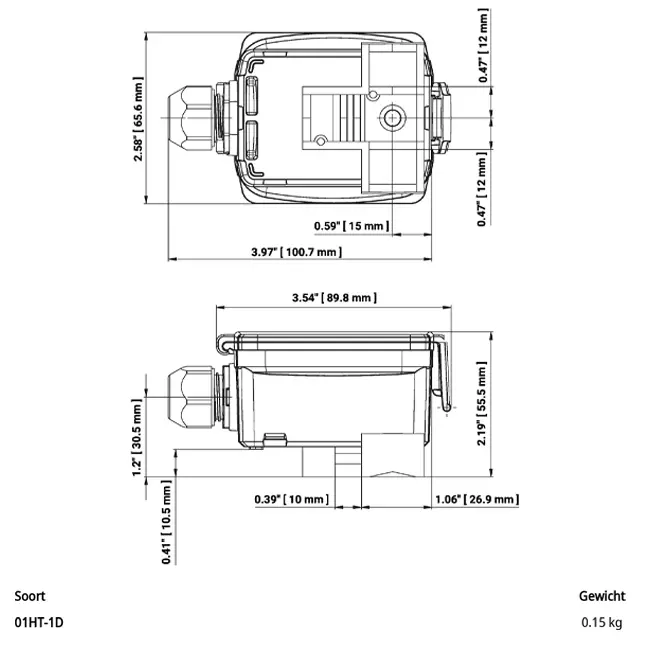 Belimo line temperature sensor Ni1000TK5000 - 01HT-1D
