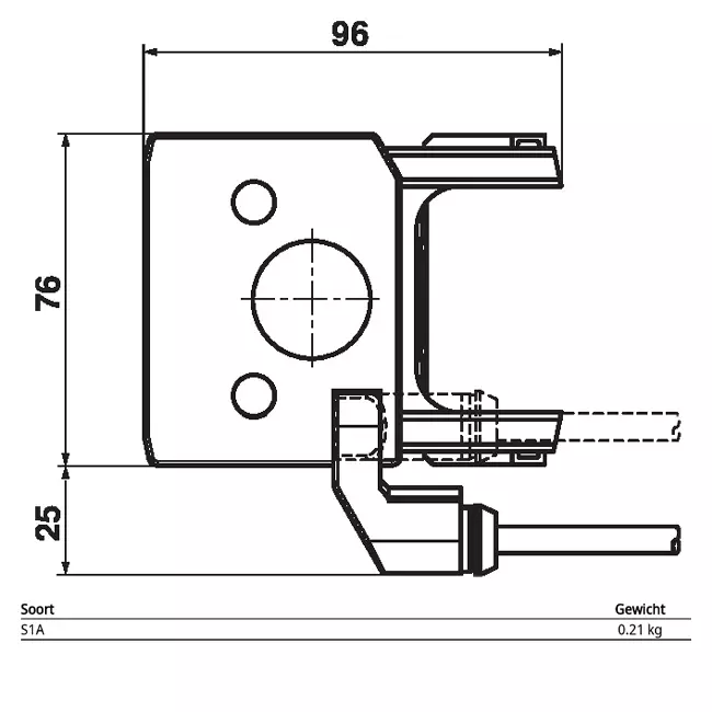 Belimo pluggable auxiliary switch 1x changeover contact - S1A