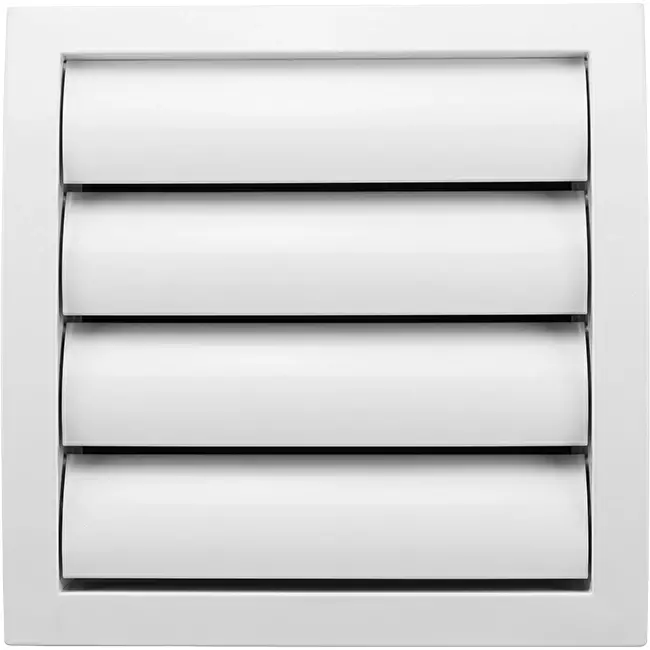Gravity grille overpressure ventilation grille 190x190 diameter: 150 white - ND15Z
