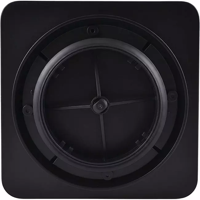 ClimaConnect Design Square Vent, Ø 125 mm - Black