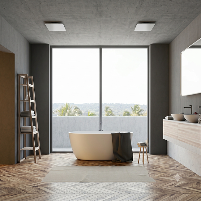 ClimaConnect Design Square Vent, Ø 125 mm - White