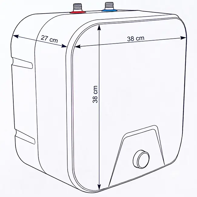 Kizura Close-in Electric Kitchen Water Heater 10L