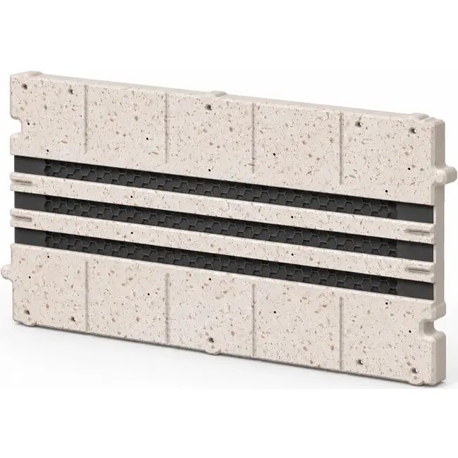 Ergovent adapter for modular insertable linear grilles, 500 mm - 3 slots