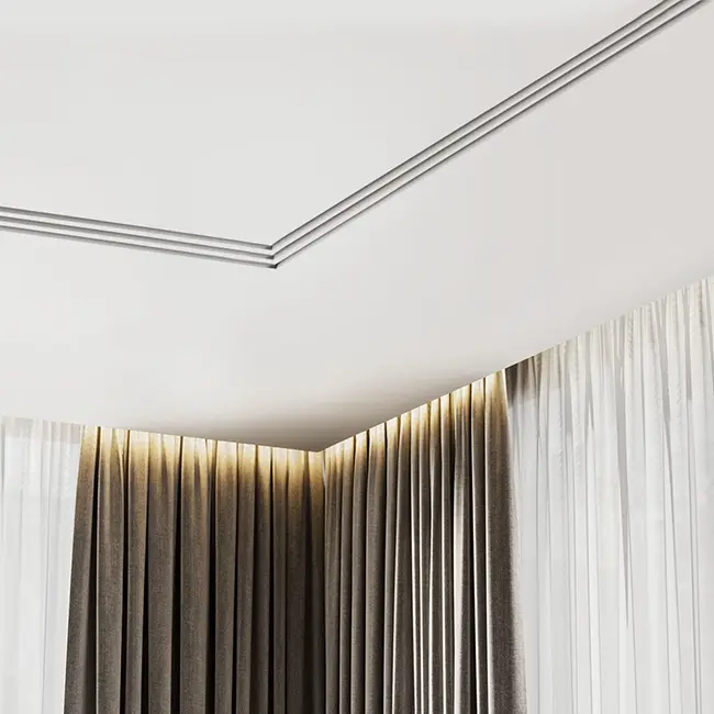 Ergovent 90-degree elbow for modular plug-in linear grilles with 3 slots
