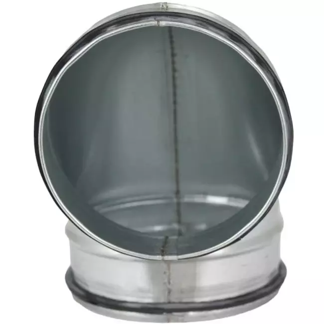 Short round spiral bend 90° Ø 160mm for spiral duct
