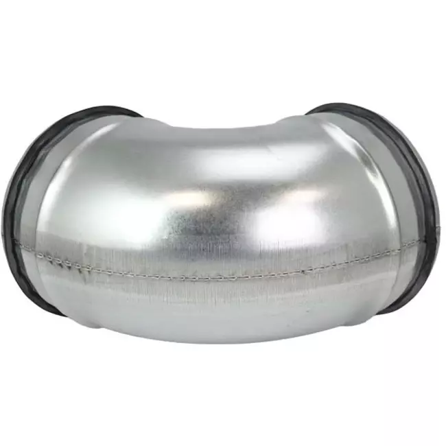 Short round spiral bend 90° Ø 80mm for spiral duct