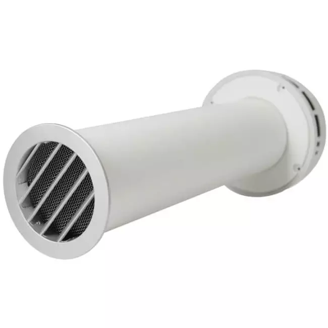 Insulated exterior wall duct for natural ventilation diameter 125 mm – SPK2-125