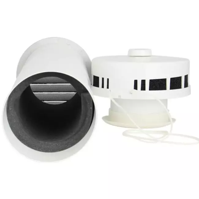 Insulated exterior wall duct for natural ventilation diameter 125 mm – SPK2-125