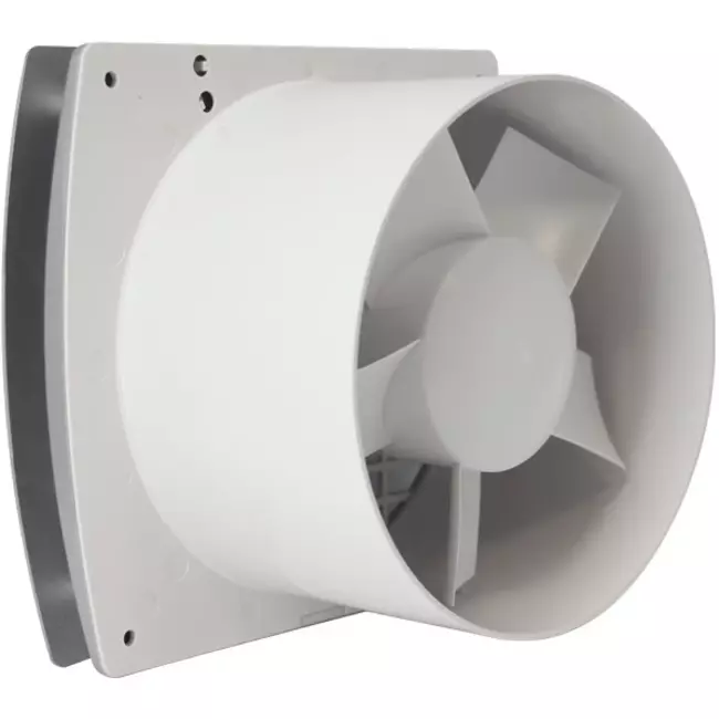Bathroom extractor fan Ø 100 mm silver - design EET100S