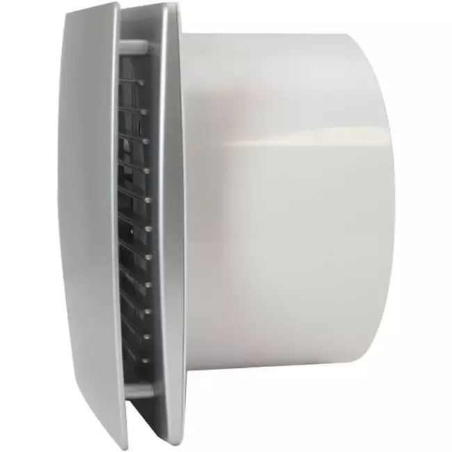 Bathroom extractor fan Ø 100 mm silver - design EET100S