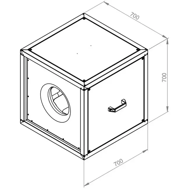 Box fan motor outside airflow - MPC 400 EC T30