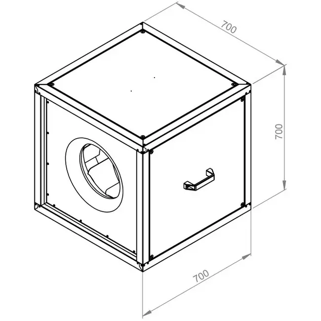 Box fan motor outside airflow - MPC 450 EC T30