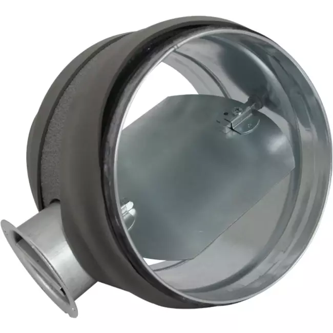 Thermoduct 9 mm, manually operated control damper, diameter 180 mm, insulated