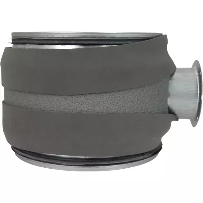 Thermoduct 9 mm, manually operated control damper, diameter 180 mm, insulated