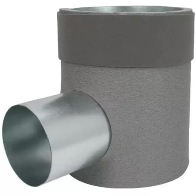 Thermoduct flat duct connector diameter 150mm H=80 mm single