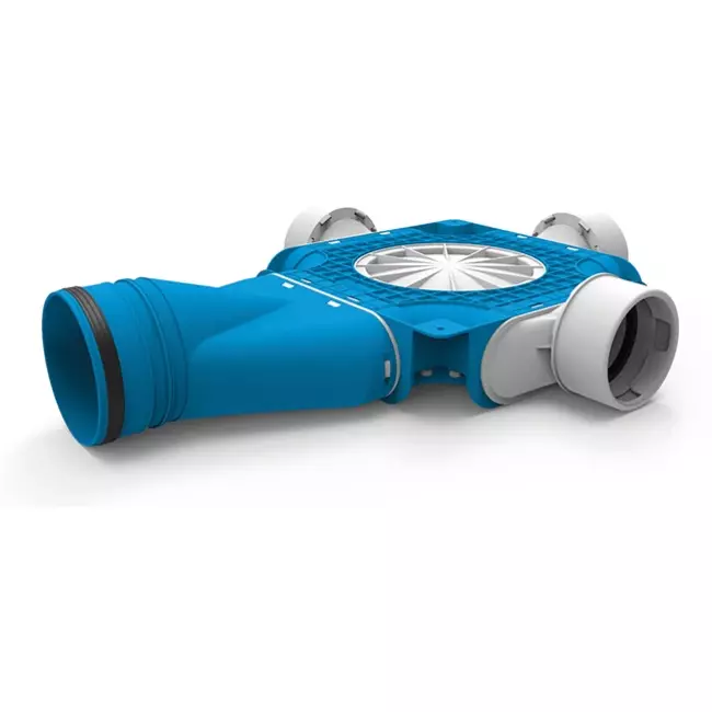 UniflexPlus composite distributor 3x Ø90mm with horizontal spigot Ø125mm
