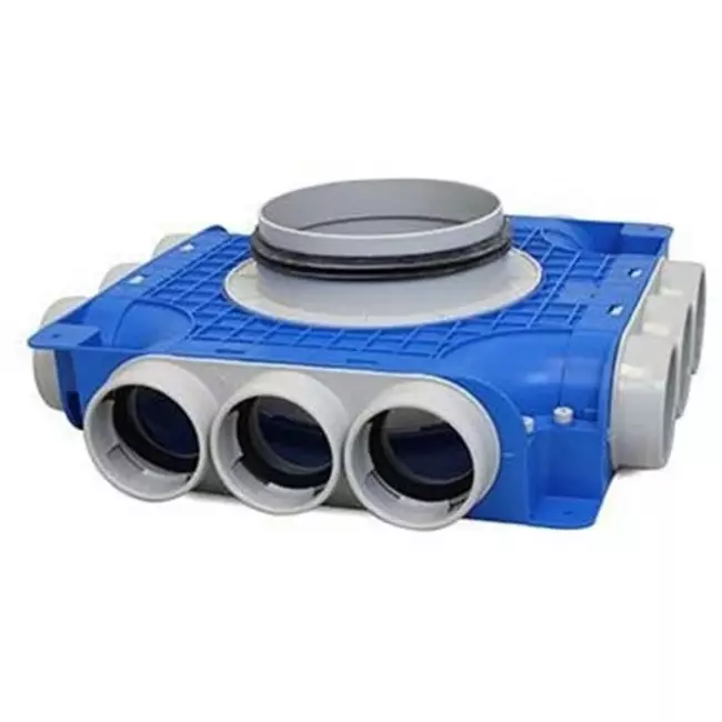 Vent-Axia Uniflexplus composite distributor 12 x Ø69mm side entry spout Ø160mm