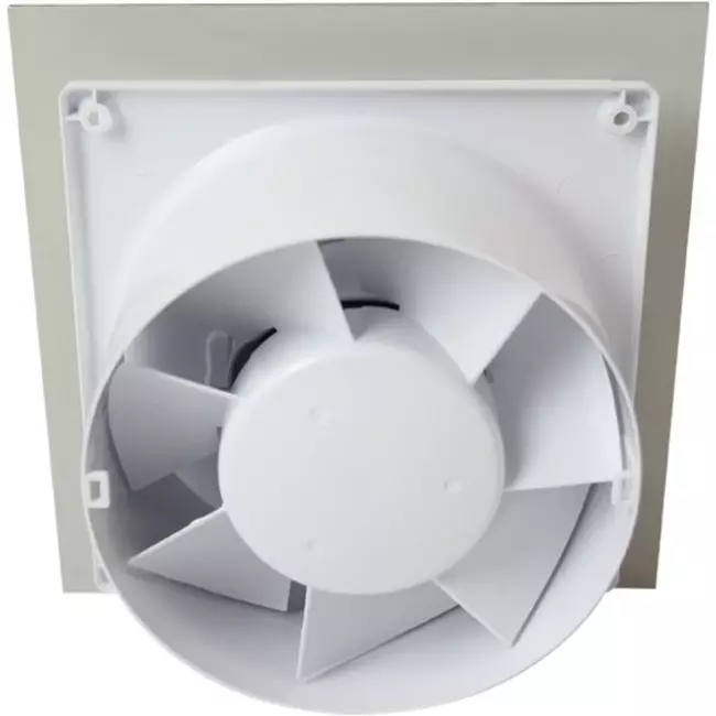 Air Roxy bathroom extractor fan with connection diameter 100 mm with pull cord and power plug - front panel in gold aluminium