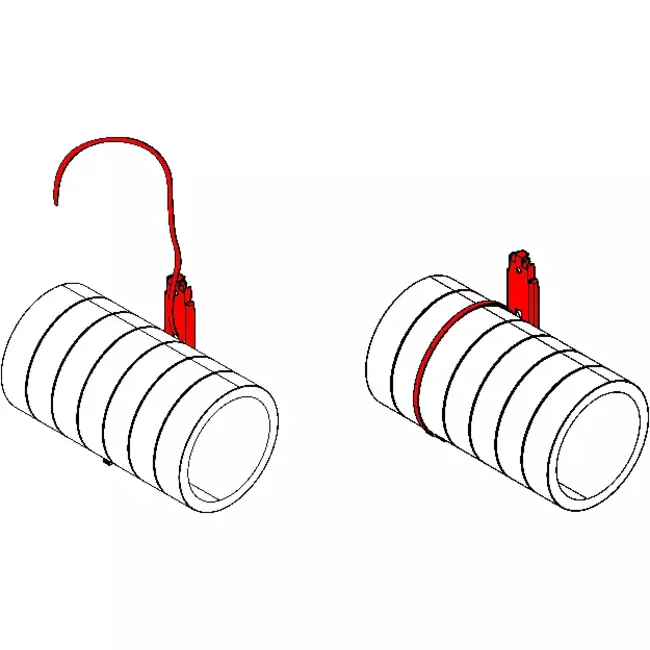 Suspension bracket for insulated pipe 125/160/200mm