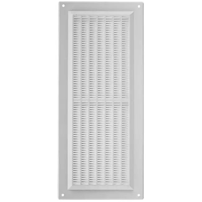 Ventilation grille rectangular with grill 130x300 white - VR1330