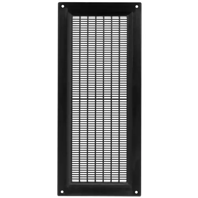 Ventilation grille plastic rectangular 130x300 black - VR1330M