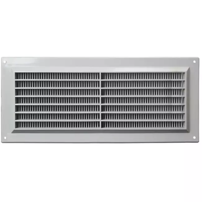 Ventilation grille rectangular with grill 130x300 grey - VR1330P
