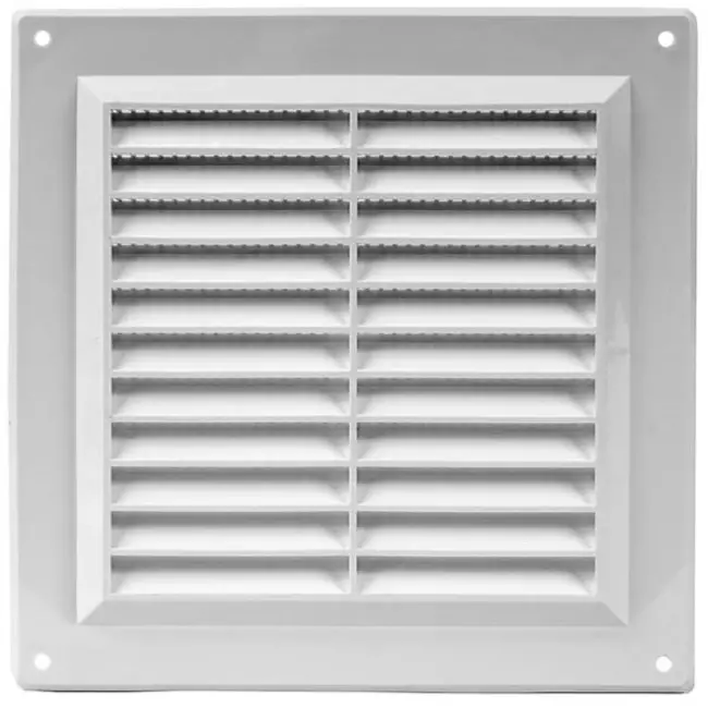 Ventilation grille plastic square 150x150 mm wit - VR1550