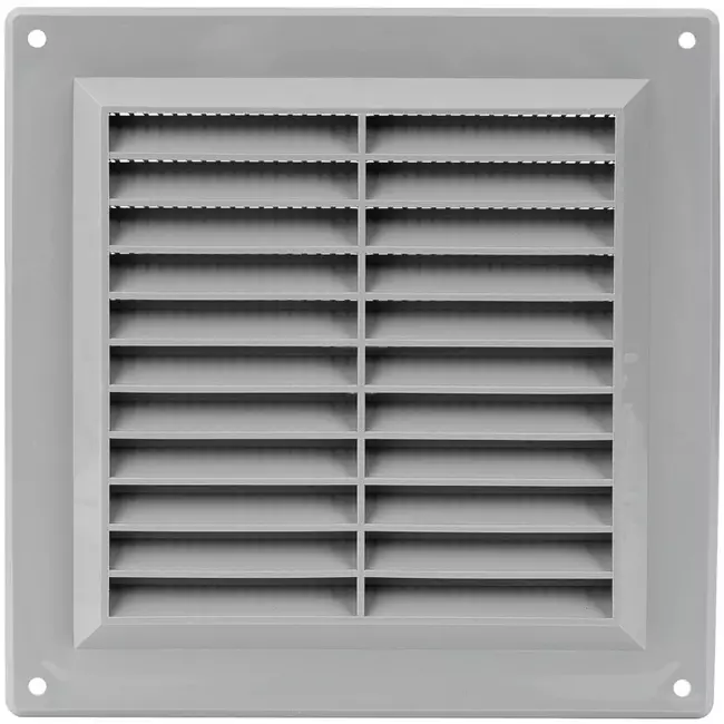 Ventilation grille plastic square 150x150 mm grey - VR1515P
