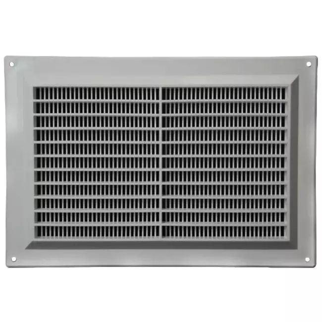 Ventilation grille rectangular with grill 250x170 grey - VR2517P