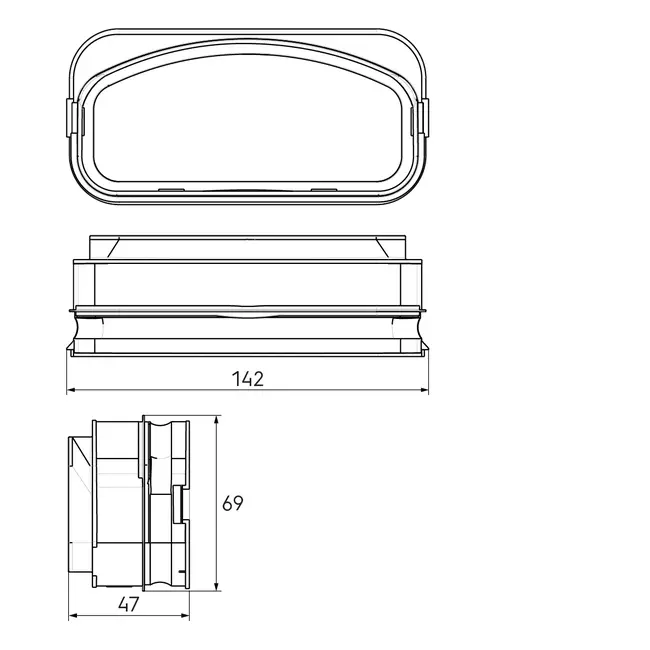 Ubbink Air Excellent 55SC coupling seal