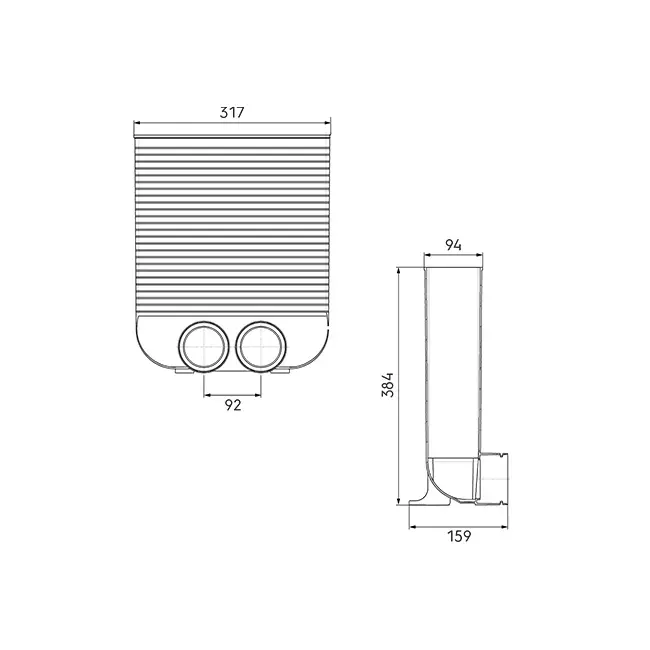 Ubbink Air Excellent 34C grille adapter