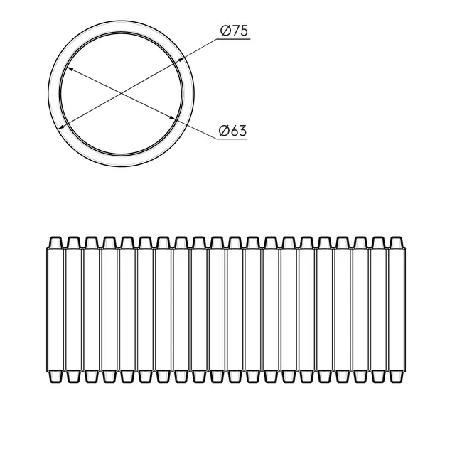 Ubbink Air Excellent 50m 34C flexible 75 63 antimicrobial