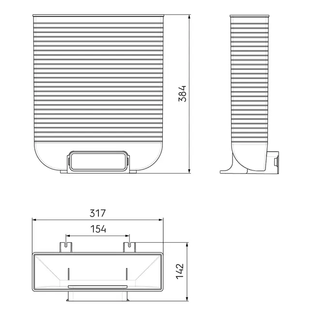 Ubbink Air Excellent 45SC grille adapter