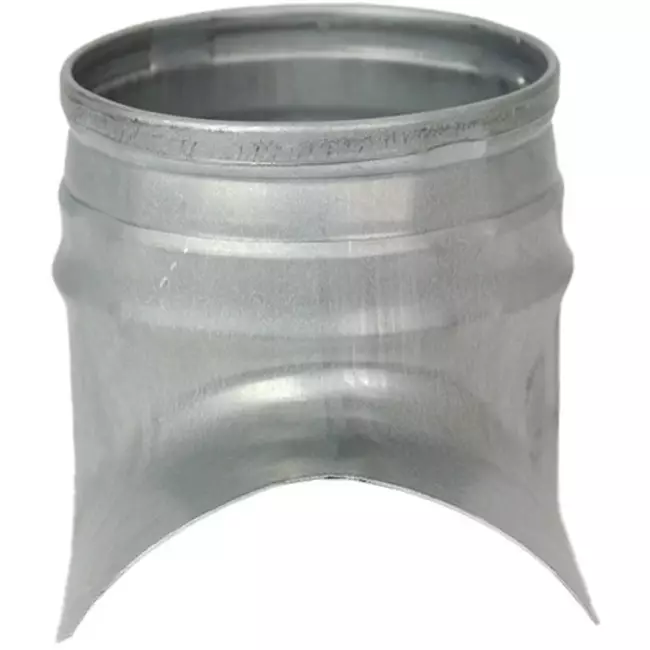 Saddle for spiral duct Ø 80mm - 80mm (90°) - Galvanised (not SAFE)