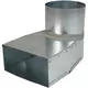 Slate corner piece 170x80 mm to diameter 125 mm for inlet duct