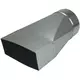 Transition piece 170x80 mm to diameter 150 mm for flue pipe