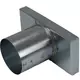 Lid 170x80 mm with connection diameter 80 mm for flue pipe