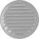 Metal ventilation grille round Ø125 mm grey - MR125P - RAL9006