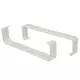 Rectangular plastic brackets (2 pieces) 220 x 55mm - KZ25