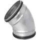 Round spiral bend 45° Ø 150mm for spiral duct