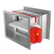 Fire damper rectangular manual operation - E-FD25 100x550 R