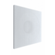 Perforated 600 x 600 ceiling diffuser with adjustable airflow - 250 mm top connection - mixed colour RAL 9003