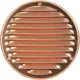 Metal ventilation grille round Ø200 mm copper - MR200Cu